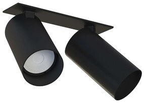 Φωτιστικό Οροφής - Σποτ Mono Surface 7834 2xGU10 10W Black Nowodvorski Μέταλλο,Πλαστικό