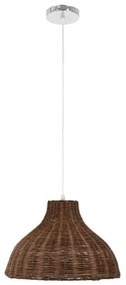 Φωτιστικό Οροφής Mayotte 00725 1xΕ27 Φ40x28cm Brown GloboStar