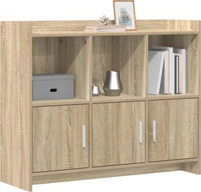 vidaXL Πλαϊνό γραφείο Sonoma Δρυς 98,5 x 33 x 80 εκ Επεξεργασμένο Ξύλο