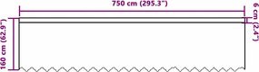 vidaXL Κουρτίνα Δαντέλας με κουρτίνες Λευκό 160 x 750 εκ Πολυεστέρας