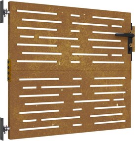 vidaXL Πύλη Κήπου 85 x 75 cm Ατσάλι με Επικάλυψη Πούδρας Κλειδώσιμο