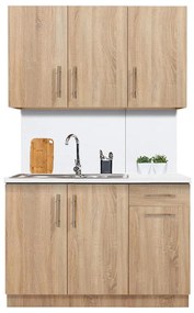 Έτοιμη Σύνθεση κουζίνας EMMA Σονόμα 120 εκ. 120x56.5x218 εκ.