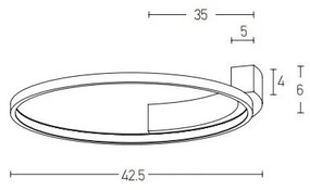 Πλαφονιέρα Φωτιστικό Οροφής LED 31W IP20 3000K Zambelis-2075-Λευκό 2075