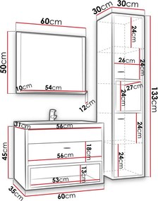 Σετ μπάνιου Olier I-Fusiko-Mavro - 0.00Χ0.00Χ0.00cm