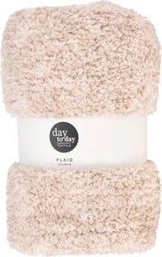 Κουβέρτα sherpa fleece μπεζ 150x200εκ.