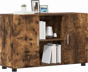 vidaXL Πλαϊνό γραφείο FLORIN Καπνιστό Δρύς 88,5 x 30,5 x 55,5 εκ