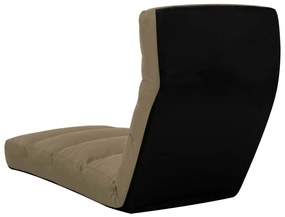 Καρέκλα Δαπέδου Πτυσσόμενη Καπουτσίνο από Συνθετικό Δέρμα - Καφέ
