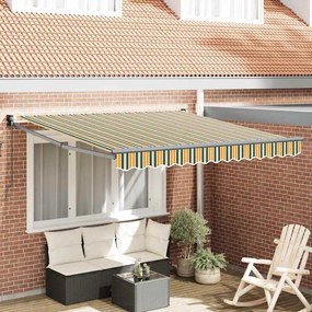 vidaXL Χειροκίνητη Αυτόματη Σκηνή 300 x 250 cm σε Πράσινη και Κίτρινη Απόχρωση