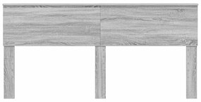 vidaXL Κεφαλάρι Γκρίζο Σονομα 200 cm Επεξεργασμένο ξύλο