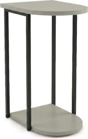 Τραπεζάκι βοηθητικό Roya Megapap χρώμα ash green 41,5x32x56εκ.