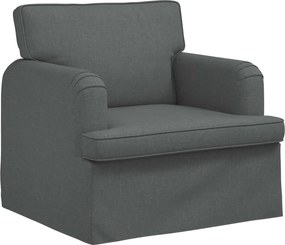 vidaXL Καναπές Σκούρο Γκρι 84 x 80 x 85 εκ ύφασμα