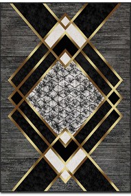 Χαλί Asr Crpt-139 288NGR2444 Black-Gold Conceptum Hypnose 140X220 cm