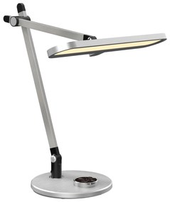 DESK LAMP LED BLAIN PRO  ABS BASE AND ALUMINUM ARMS IN SILVER 57,5x53Hcm.