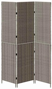 vidaXL Διαχωριστικό Δωματίου Γκρι 147 x 180 cm συνθετικό ρατάν