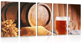 5 μέρη εικόνα βαρέλι μπύρας - 100x50
