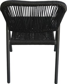 Πολυθρόνα Κήπου ArteLibre MOOREA Ανθρακί Αλουμίνιο/Rattan 58x56x79cm