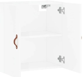 vidaXL Ντουλάπι Τοίχου Γυαλιστερό Λευκό 60x31x60 εκ Επεξεργασμένο Ξύλο