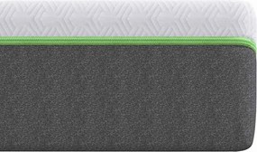 vidaXL Στρώμα Λευκό και Γκρι 90 x 190 cm Ζακάρ ύφασμα