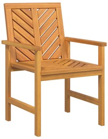 vidaXL Καρέκλες Κήπου 6 pcs Καφέ 59 x 62.5 x 89 εκ Μασίφ ξύλο ακακίας
