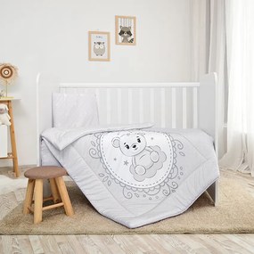 SET 5 PCS  COSY RANFORCE LITTLE BEAR GREY