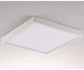 Φωτιστικό Οροφής - Πλαφονιέρα Domo LED-DOMO-Q24-BCO 24W Led Led 24x24x2,4cm White Intec Αλουμίνιο,Ακρυλικό