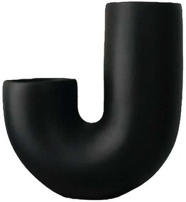 Βάζο 963DNL1179 18x8x18cm Black Aberto Design Ceramic