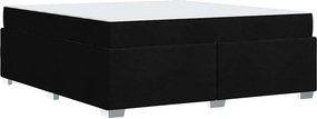 vidaXL Σκελετός Κρεβατιού με στρώμα Μαύρο 180 x 200 cm ύφασμα