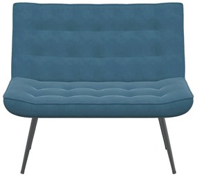 vidaXL Πάγκος Μπλε 110x74x84 εκ. Βελούδινος