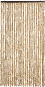 vidaXL Σήτα Πόρτας Μπεζ 100x200 εκ. από Σενίλ