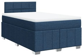 ΚΡΕΒΑΤΙ BOXSPRING ΜΕ ΣΤΡΩΜΑ ΜΠΛΕ 120X200 ΕΚ. ΥΦΑΣΜΑΤΙΝΟ 3287041