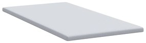 vidaXL Στρώματα Λευκό 90 x 200 cm 100% ύφασμα πολυεστέρα με τζακάρ