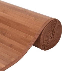 vidaXL Χαλί Ορθογώνιο Καφέ 70 x 500 εκ. Μπαμπού