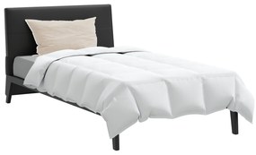 vidaXL Πάπλωμα με μαξιλάρι 2 pcs Λευκό 135 x 200 cm Πούπουλο