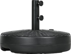 Βάση ομπρέλας, αδιάβροχη, γεμιζόμενη, Ø51x 36H cm, μαύρο