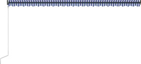 vidaXL Ηλεκτρική τέντα με LED και αισθητήρα 6 x 3 m