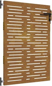 vidaXL Πύλη Κήπου 85 x 125 cm Ατσάλι με Επικάλυψη Πούδρας Κλειδώσιμο