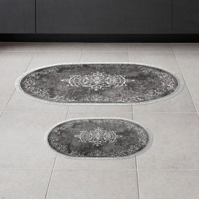 Bathmat Set (2 Pieces) 410616 - O - Grey Grey