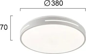 Φωτιστικό Πλαφονιέρα LED Viokef Alexia White 4287700