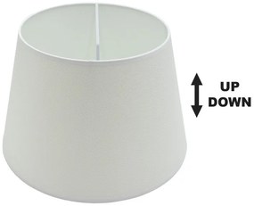 Καπέλο Φωτιστικού Ε27/E14 Up-Down Φ25cm Ύφασμα SPC 25 Arlight -284156-Λευκό 0284156