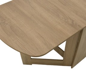 Τραπέζι Nadine pakoworld πολυμορφικό-επεκτεινόμενο χρώμα sonoma 160x80x76.5εκ