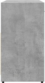 vidaXL Ντουλάπι Νιπτήρα Μπάνιου Μπετόν Γκρι 60x33x60 εκ. Επεξ. Ξύλο