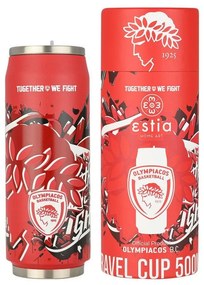ESTIA ΘΕΡΜΟΣ TRAVEL CUP OLYMPIACOS BC EDITION TOGETHER WE FIGHT 500ml