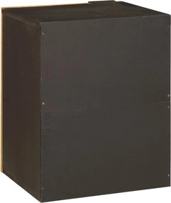 vidaXL Ντουλάπι Μπάνιου με ράφι Μαύρο και Χρυσό 38 x 33 x 48 εκ