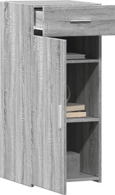 vidaXL Ντουλάπι Γκρι Sonoma 40x42,5x93 εκ. από Επεξεργασμένο Ξύλο