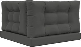 vidaXL Μαξιλάρι Καναπέ Εξωτερικού Χώρου 3 pcs Ανθρακί Πολυεστέρας
