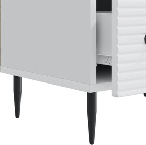 vidaXL Ντουλάπι TV Λευκό 147 x 34,5 x 30 εκ Επεξεργασμένο Ξύλο