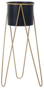 Κασπώ Σε Βάση 19-00-21013 19x55,5cm Gold-Black Marhome Metal
