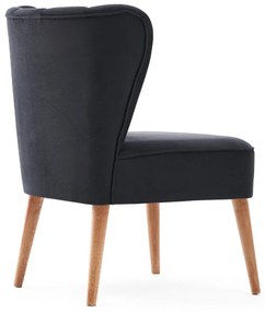 Καρέκλα Layla Megapap υφασμάτινη χρώμα ανθρακί 67x50x80εκ.