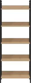 vidaXL Ραφιέρα 5 Επιπέδων Δρυς 60x27,6x158,5 εκ. Επεξεργασμένο Ξύλο
