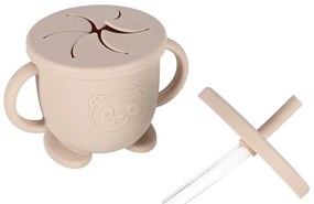 Σετ φαγητού Σιλικόνης Μπεζ KX4526_5 IKONKA